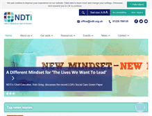 Tablet Screenshot of ndti.org.uk